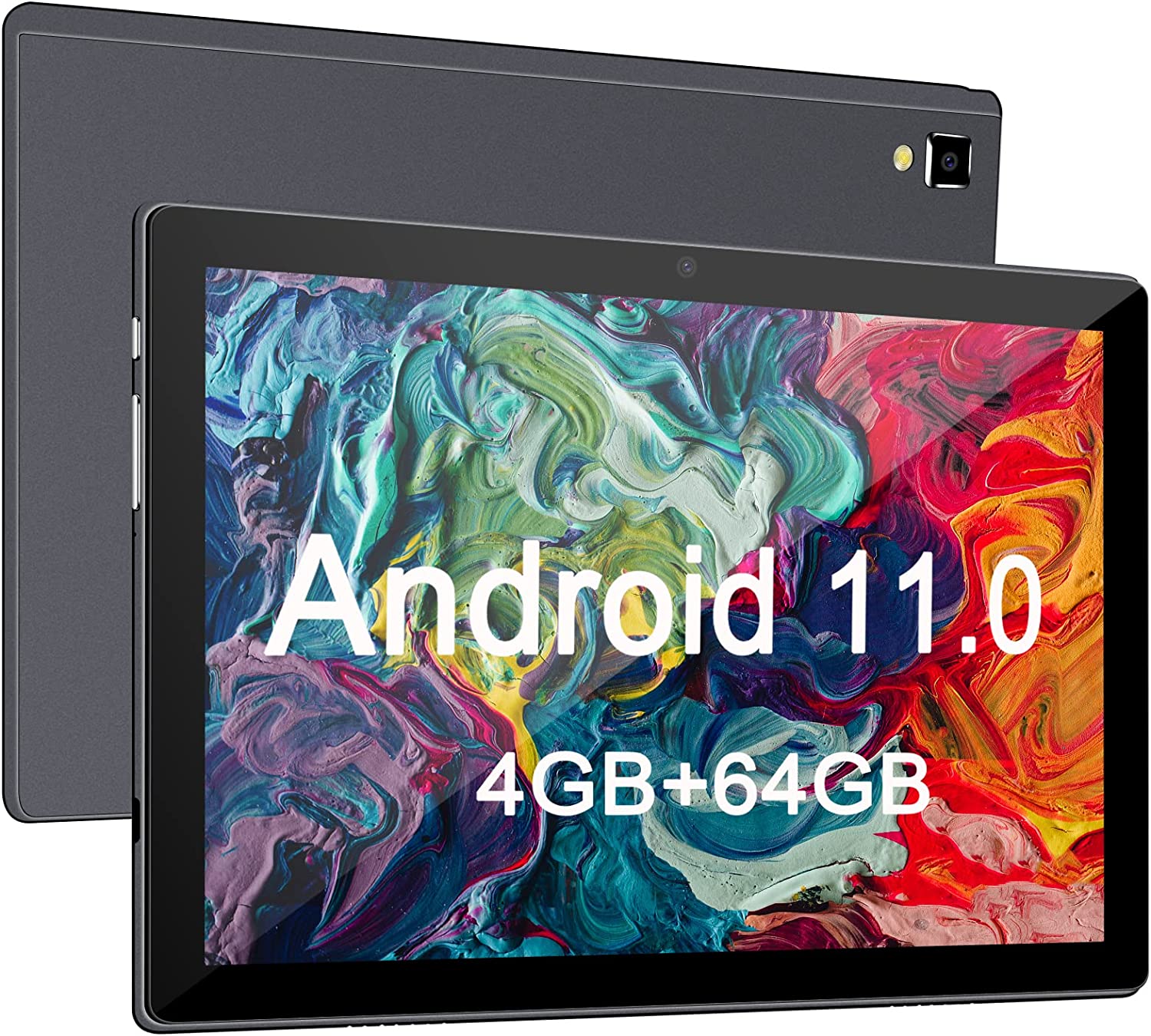 10 inch Tablet, Android 11.0 Tablet, 4GB RAM 64GB ROM Octa-Core Processor, Android Tablet with Dual Camera, 5G & 2.4G WiFi, Bluetooth, HD Touch Screen, Google GMS Certified.