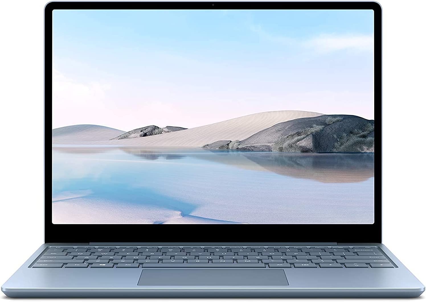 Microsoft 12.4 Multi-Touch Surface Laptop Go, Intel Core i5-1035G1, 8GB RAM, 128GB SSD, Integrated Intel UHD Graphics, Windows 10 Home in S Mode, 1ZZ-00002, Ice Blue (Renewed)