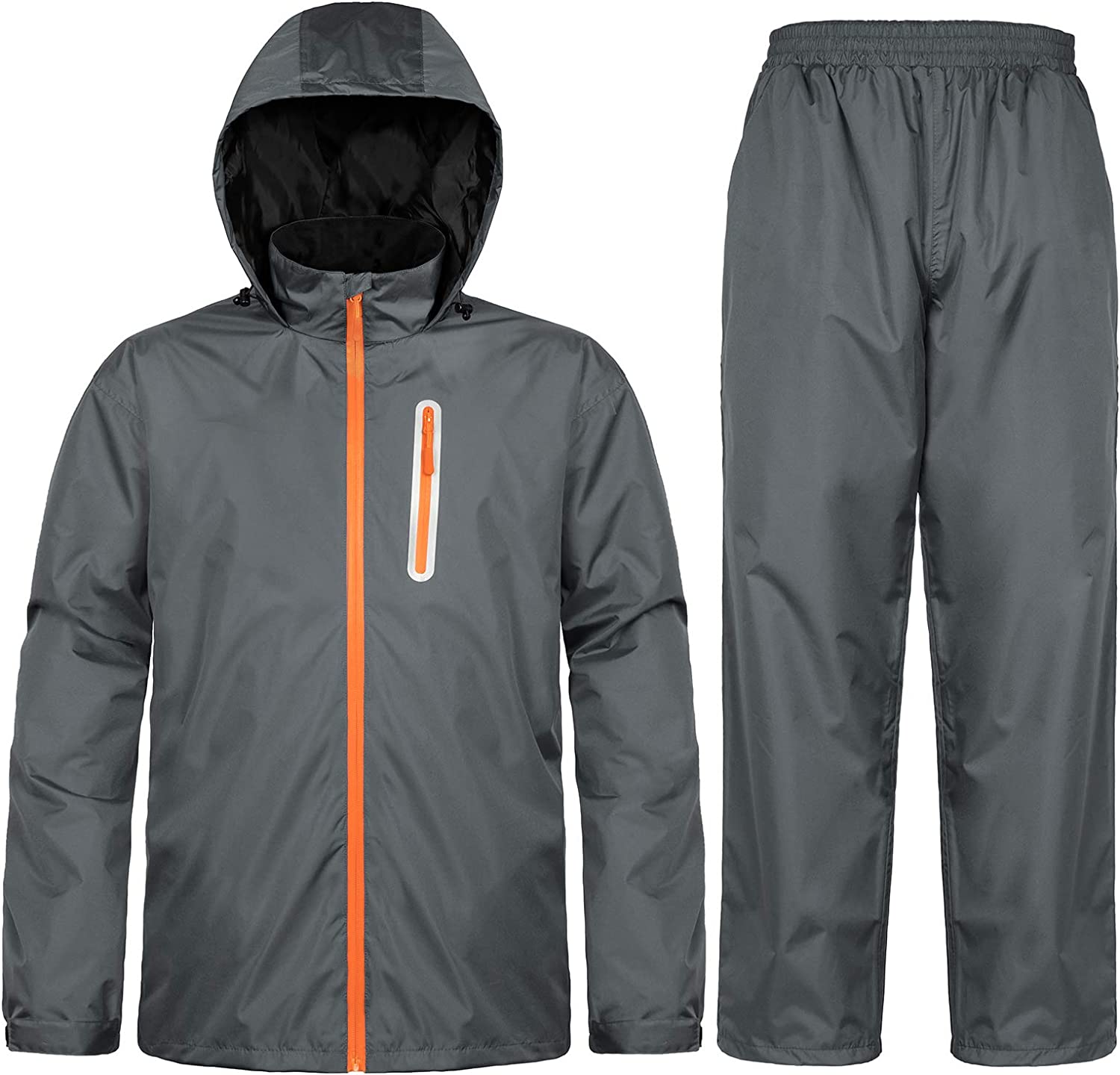 Ourcan Rain Suits for Man Women Waterproof Lightweight Rain Gear Rain Coats Breathable Jacket Pants for Golf, Fishing,Hiking