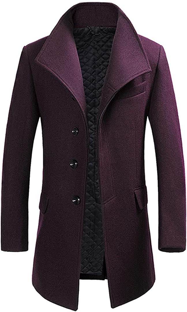 Wool Coat Mens Long Jacket Thicken Coats Man Winter Woolen Male Overcoat Trench Coat Jacket