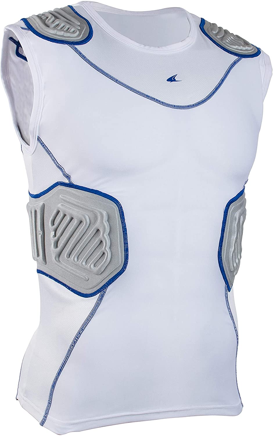 CHAMPRO Bull Rush Youth Football Compression Shirt with Integrated Cushion System