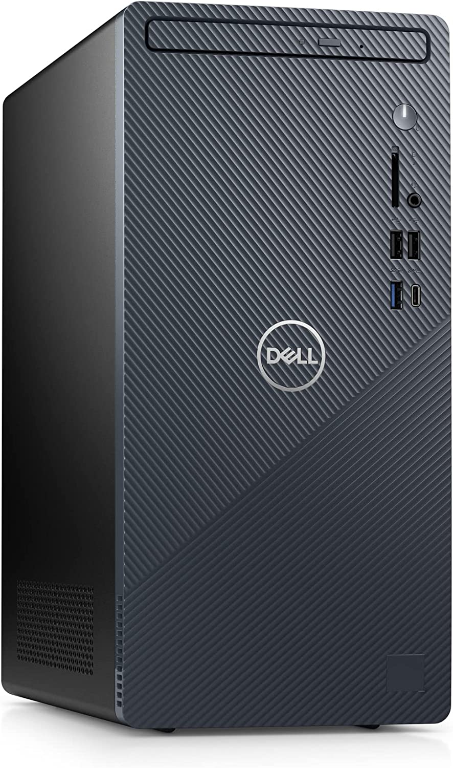 Dell Inspiron 3910 Desktop Computer Tower - 12th Gen Core i5-12400, 16GB DDR4 RAM, 256GB SSD + 1TB HDD, Intel UHD Graphics 730, WiFi 6, HDMI, Bluetooth, USB-C, Windows 11 Home - Blue