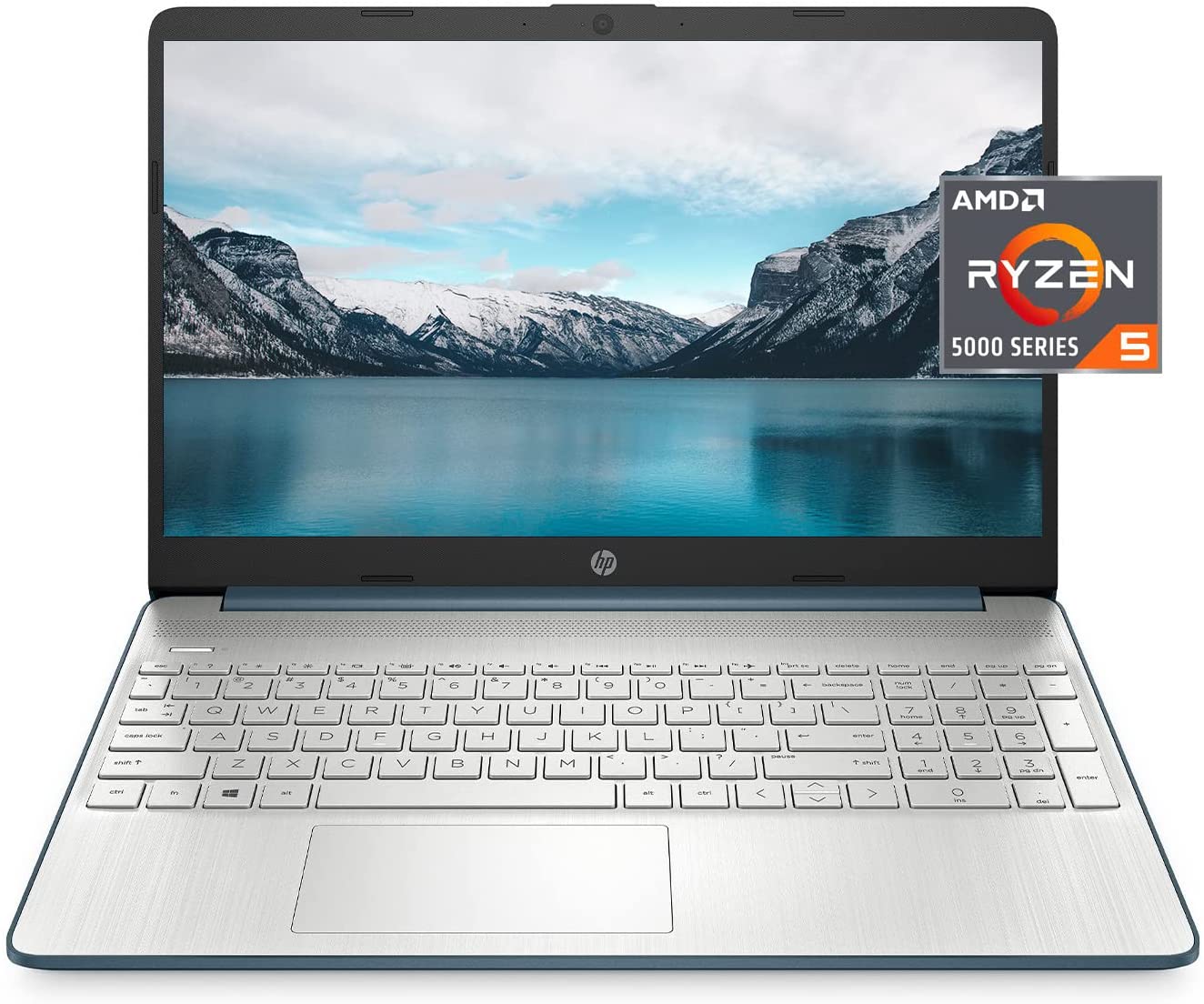 Newest 2022 HP 15.6＂ FHD Busienss Laptop, AMD Ryzen 5 5500U 6 core(Beat i7-1160G7, up to 4GHz), 16GB RAM, 1TB PCIe SSD, AMD Radeon Graphics, WiFi, Windows 11, Blue + Ghost Manta Accessories