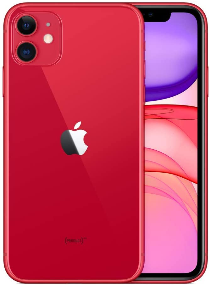 Apple iPhone 11, 64GB, Red - Unlocked (Renewed Premium)