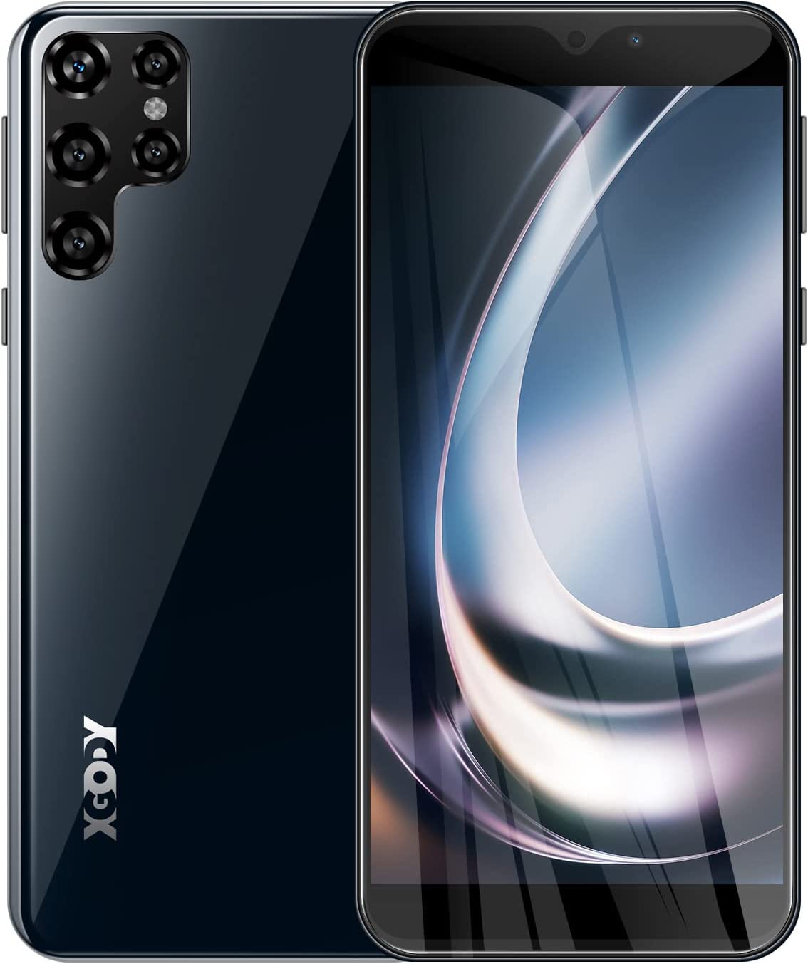 Unlocked Smartphones, Xgody X60, 6.0 Inch Android 9.0 OS Cheap Cell Phones, 2022 4G Dual SIM and Dual 5MP Camera Mobile Phone, 3000mAh Massive Battery, Face Recognition (Black)