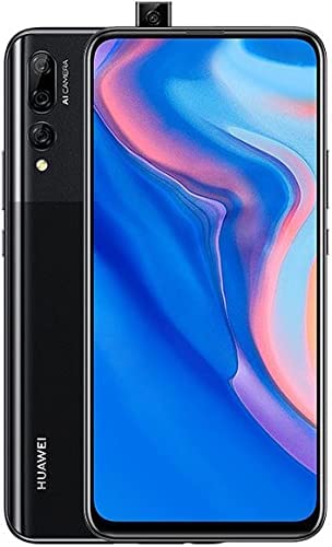 Huawei Y9 Prime 2019 (128GB, 4GB) 6.59", 3 AI Cameras, 4000mAh Battery, Dual SIM GSM Factory Unlocked - STK-LX3, US & Global 4G LTE International Model (Midnight Black, 128GB + 64GB SD + Case Bundle)