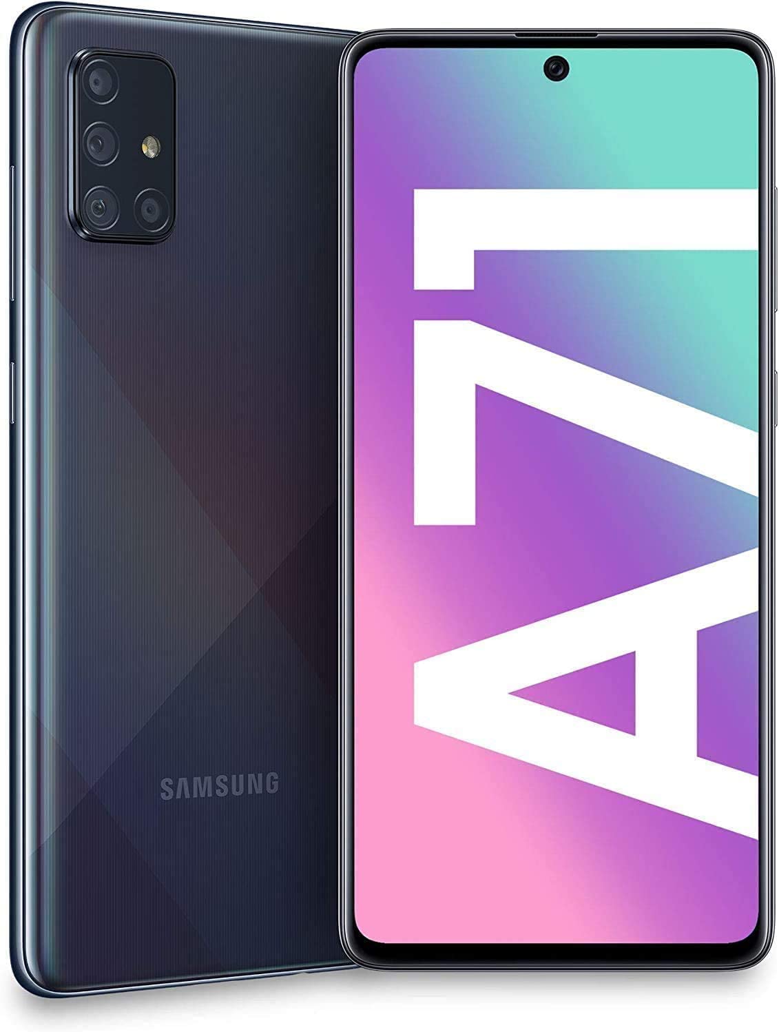 Samsung Galaxy A71 (5G) 128GB (6.7 inch) Display Quad Camera 64MP A716U Smartphone - Black - T-Mobile Locked - (Renewed)