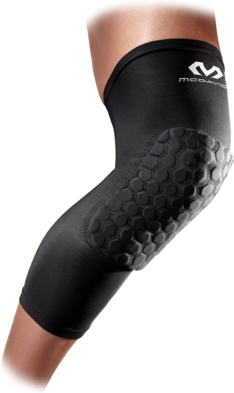 Knee Compression Sleeves: McDavid Hex Knee Pads Compression Leg Sleeve for Basketball, Volleyball, Weightlifting, and More - Pair of Sleeves