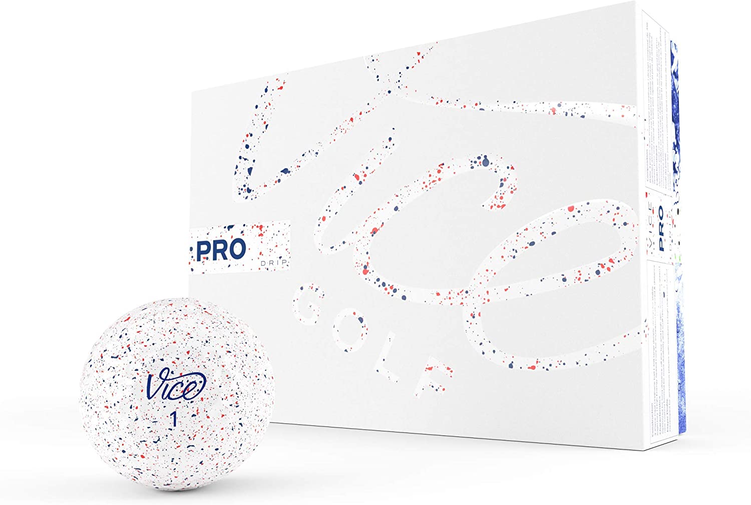 Vice Golf PRO 2020 | 12 Golf Balls | Features: 3-Piece cast Urethane, Maximum Control, high Short Game Spin | More Colors: NEON Lime/RED | Profile: Designed for Advanced Golfers