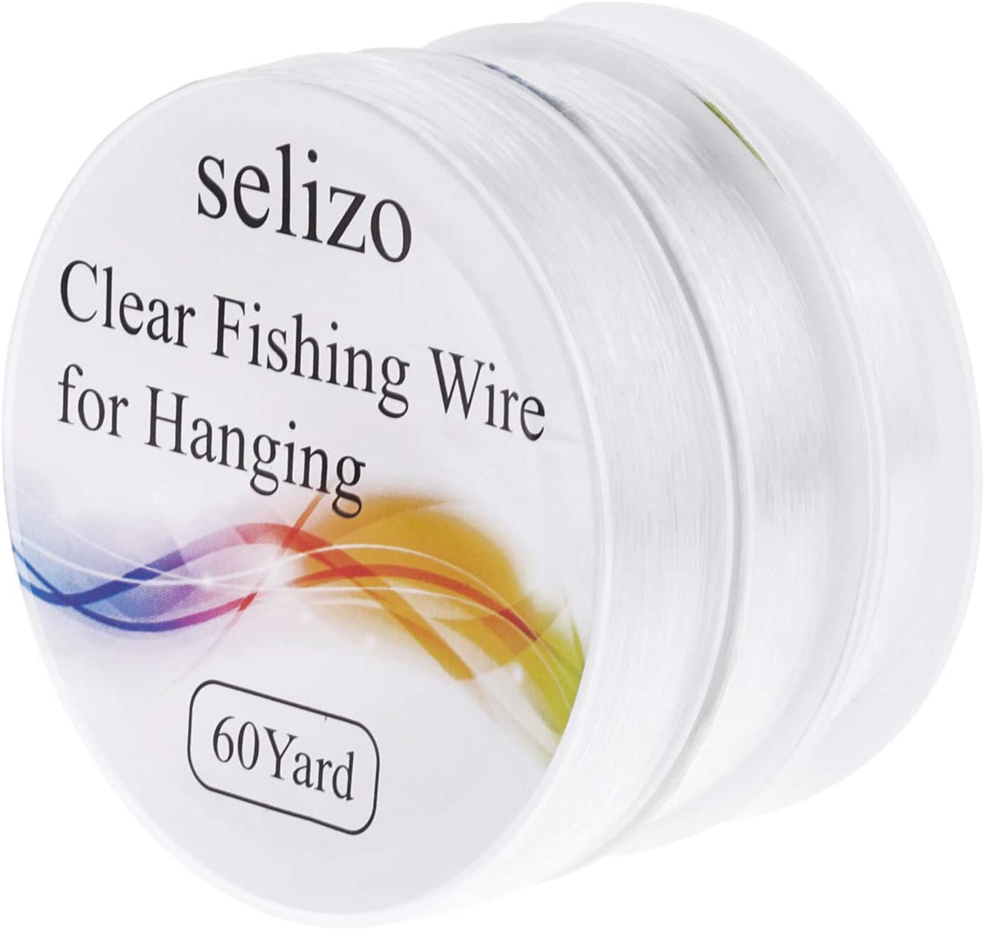 Fishing Wire, Selizo 3Pcs Clear Fishing Line Jewelry String Invisible Nylon Thread for Hanging Decorations, Beading and Crafts (3 Sizes, 60 Yards per Roll)