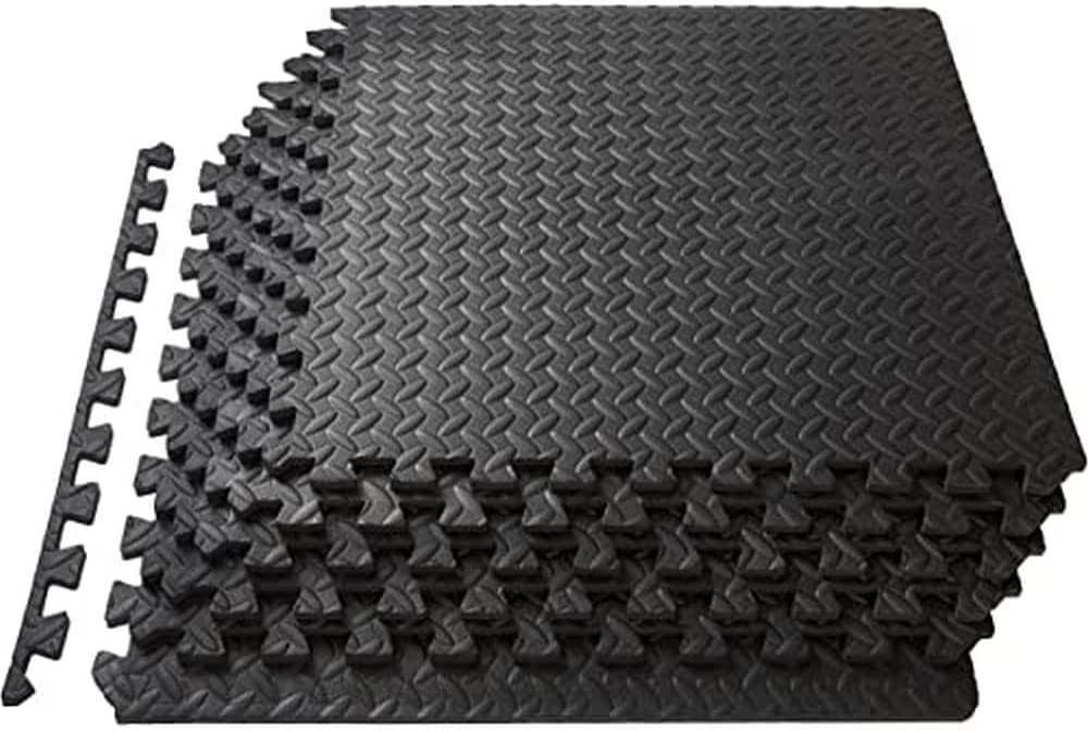 ProsourceFit Puzzle Exercise Mat ½”, EVA Foam Interlocking Tiles Protective Flooring for Gym Equipment and Cushion for Workouts