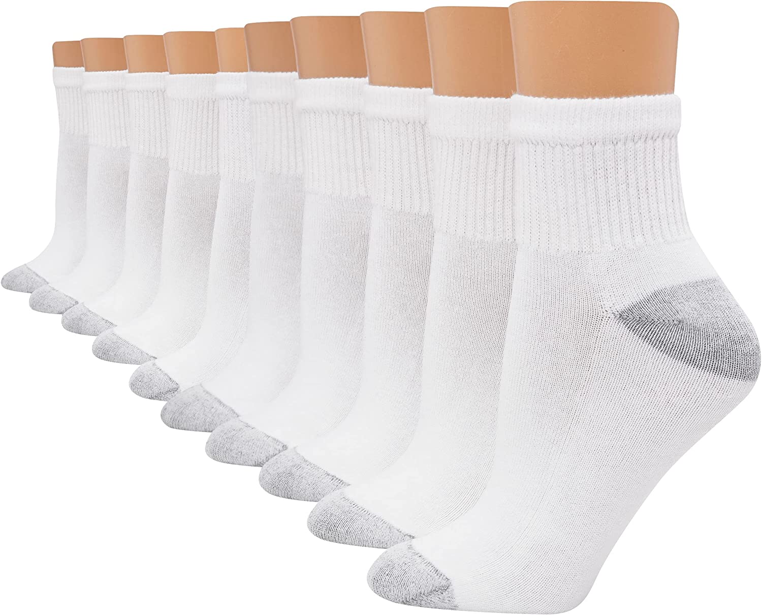 Hanes Women's 10-Pair Value Pack Ankle Socks