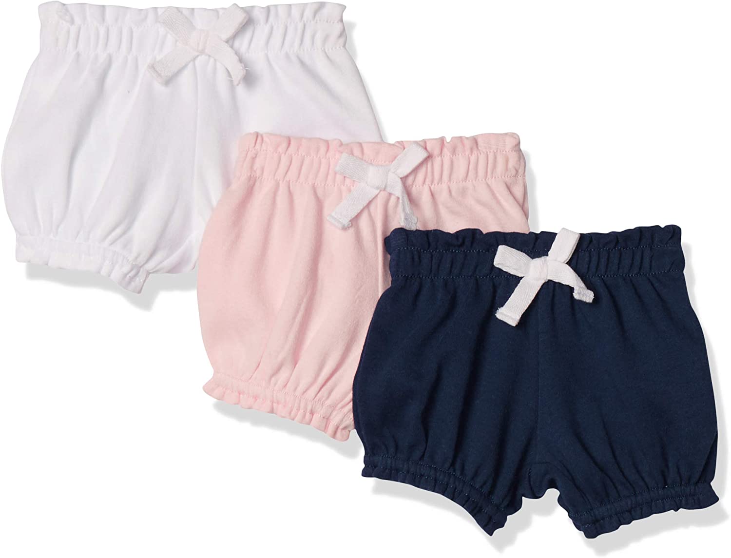 Amazon Essentials Baby Girls' Bloomer Shorts, Multipacks