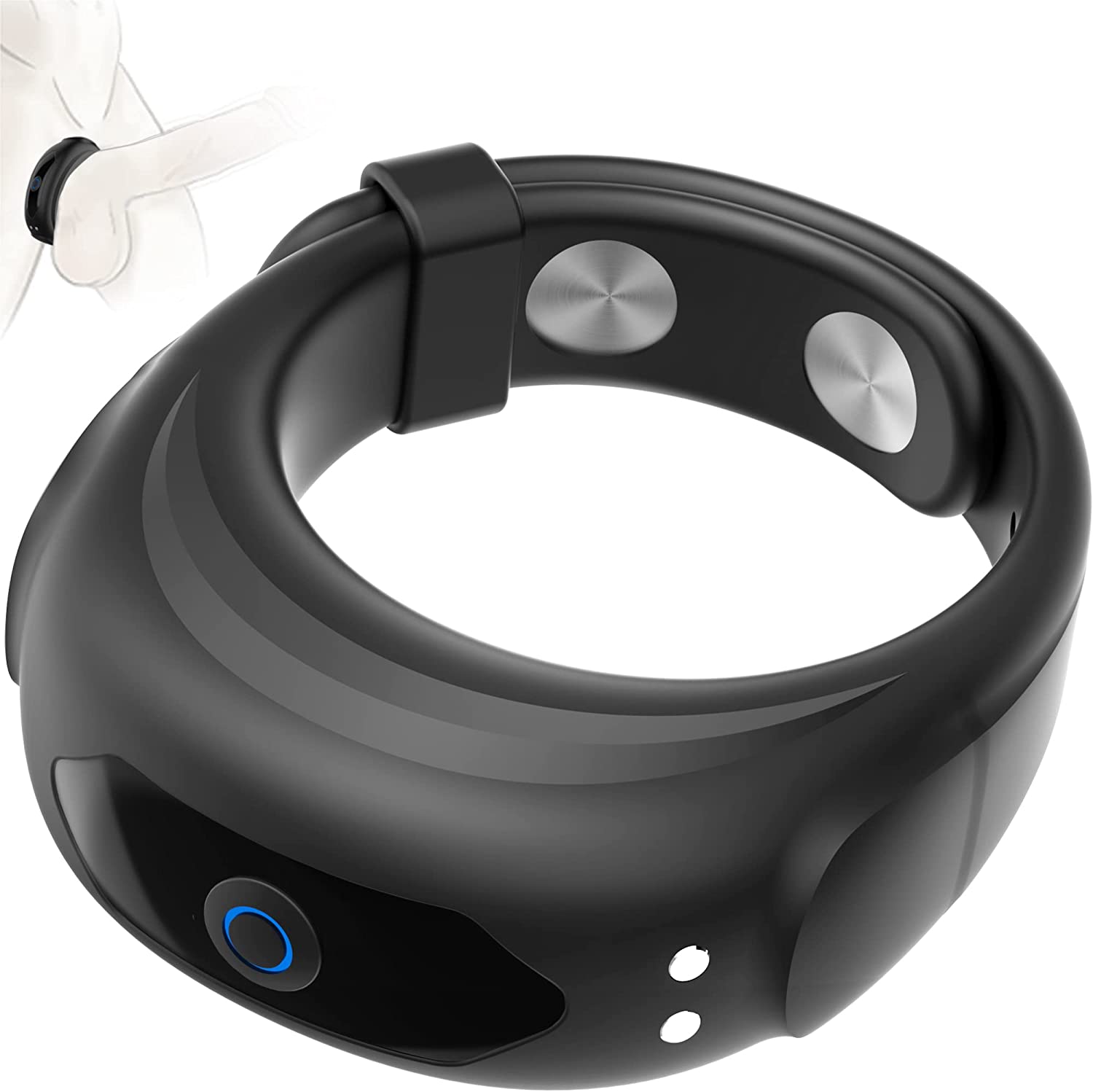 DANKIS Penis Ring with Adjustable Buckle, Men's Vibrators with 10 Vibration Modes, Watch Design Penis Rings Rechargeable Mens Vibrator for Longer Harder & Stronger Erection, Adult Sex Toys & Games