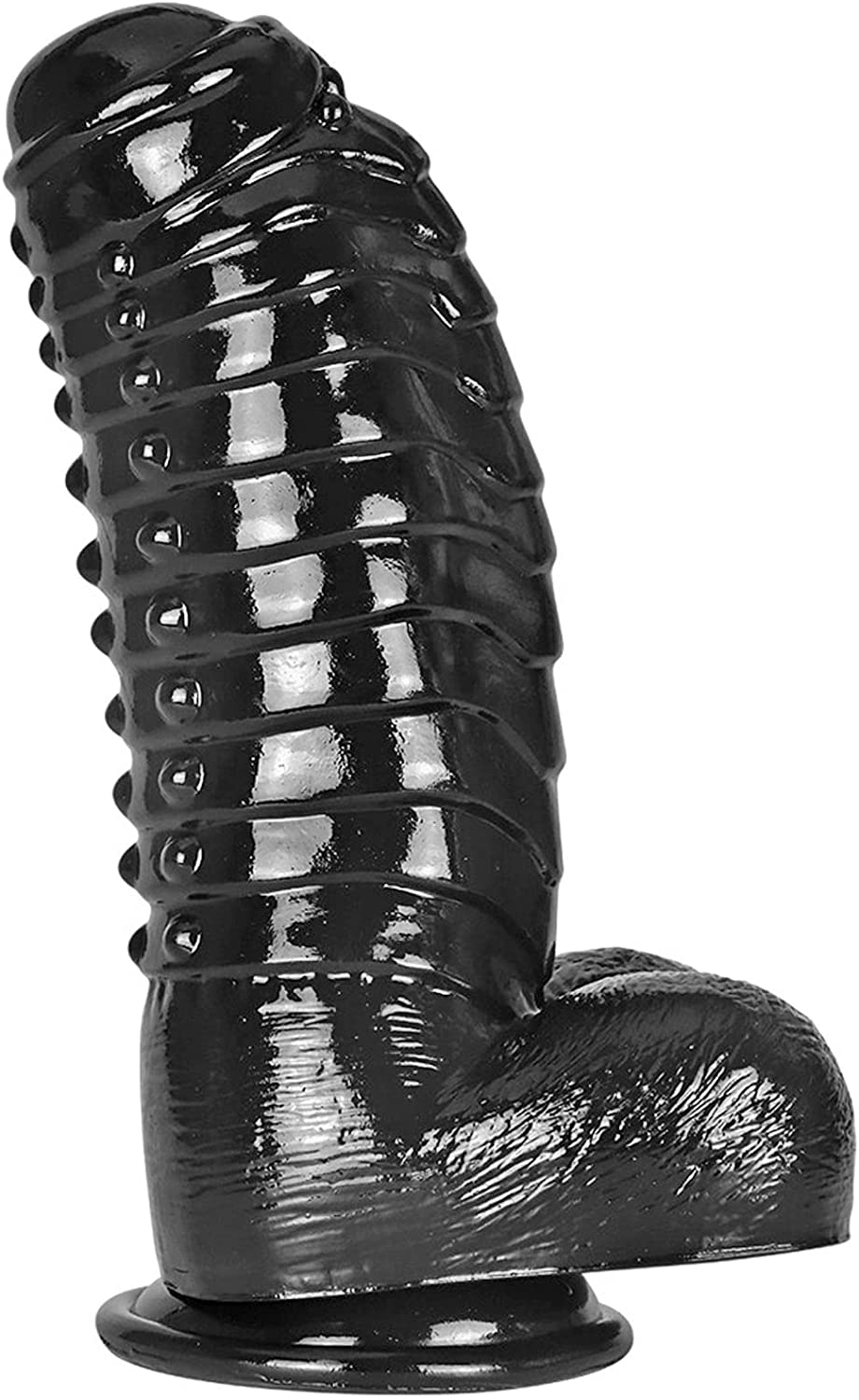 Realistic Dildo Anal Dildo with Suction Cup 11.8"X3.94" Black
