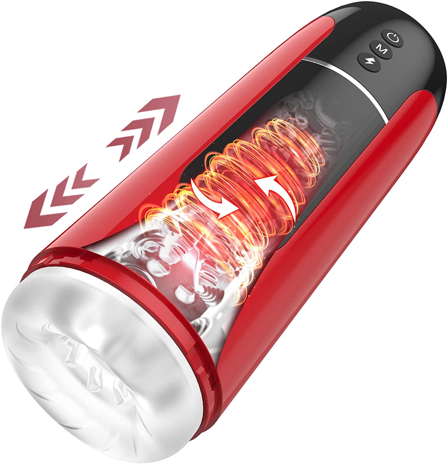 Automatic Male Masturbators, Male Masturbator with 7 Vibrating & Thrusting Modes for Penis Stimulation-Realistic TPE Pocket Pussy for Male Stroker, Male Sex Toys for Men