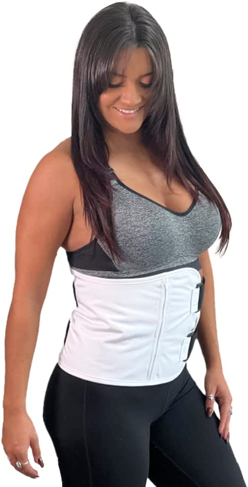 Castor Oil Pack Wrap Compress - Less Mess, Reusable, Easy to Use, Adjustable Straps for Comfortable Fit - Organic, Liver Detox, Digestion, Constipation, Inflammation, Better Sleep (White)