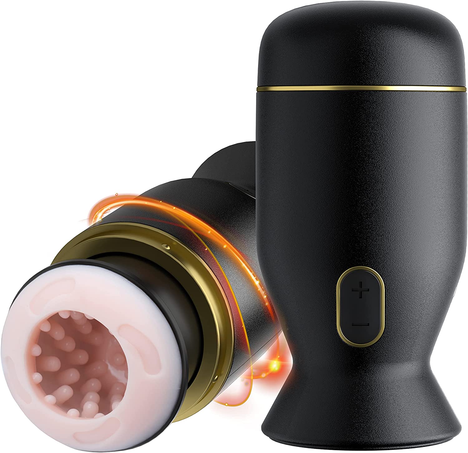 Automatic Male Masturbator Cup, Male Masturbator with 6 Rotating for Glans Trainer, Electric Pocket Pussy Male Strokers Toy, Oral Blowjob Self-Pleasure Sex Toys for Men