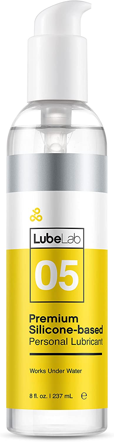 Silicone Based Long-Lasting Lubricant-8 fl.oz | Premium Waterproof Anal Lube for Anus, Men Women & Couples, Paraben&Glycerin-Free Unscented Glide Gel | Sensitive Skin Friendly | Discreet Package