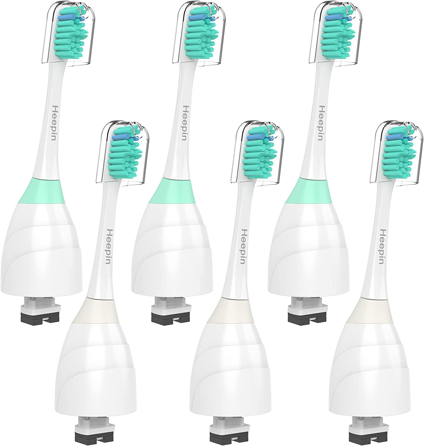 Replacment Brush Heads Compatible with Philips Sonicare E-Series Essence, Xtreme, Elite, Advance, and CleanCare Electric Toothbrush, Toothbrush Replacment Heads Refills, 6 Pack