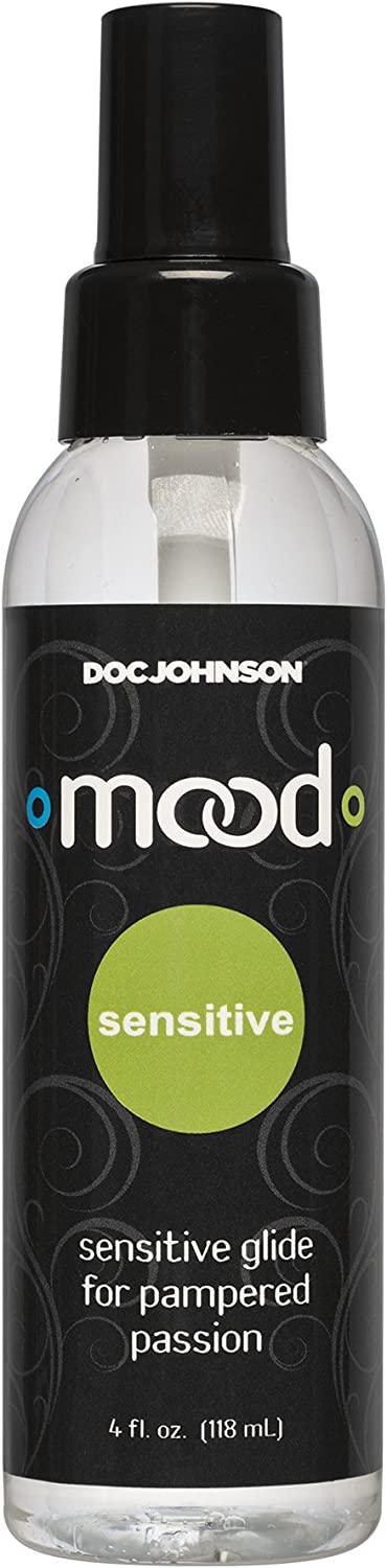 Doc Johnson Mood - Sensitive Glide - Safe for Sensitive Skin - Long Lasting - Compatible With All Condoms and Toys - 4 fl oz (118 ml)