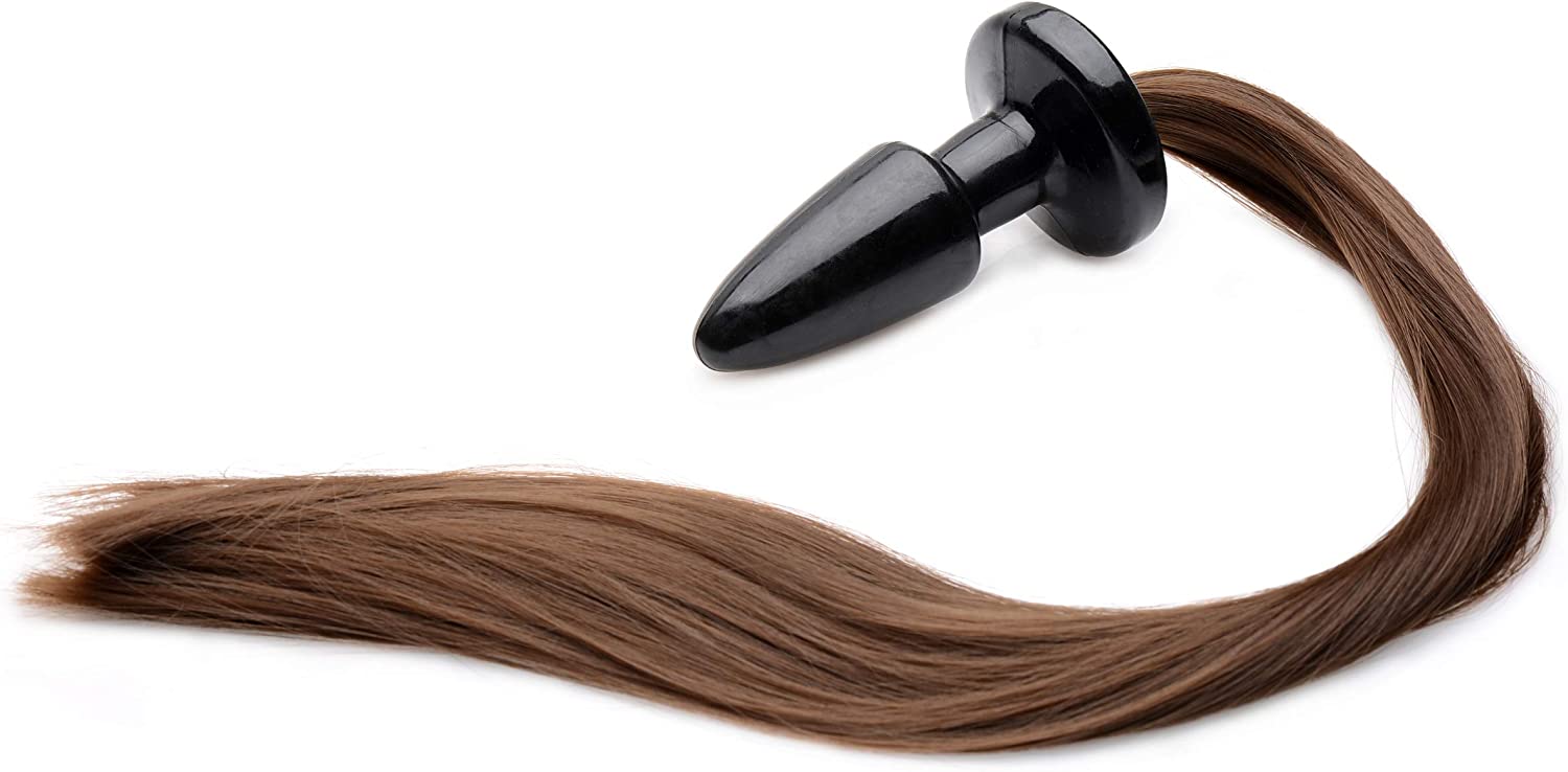 Brunette Pony Tail Anal Plug