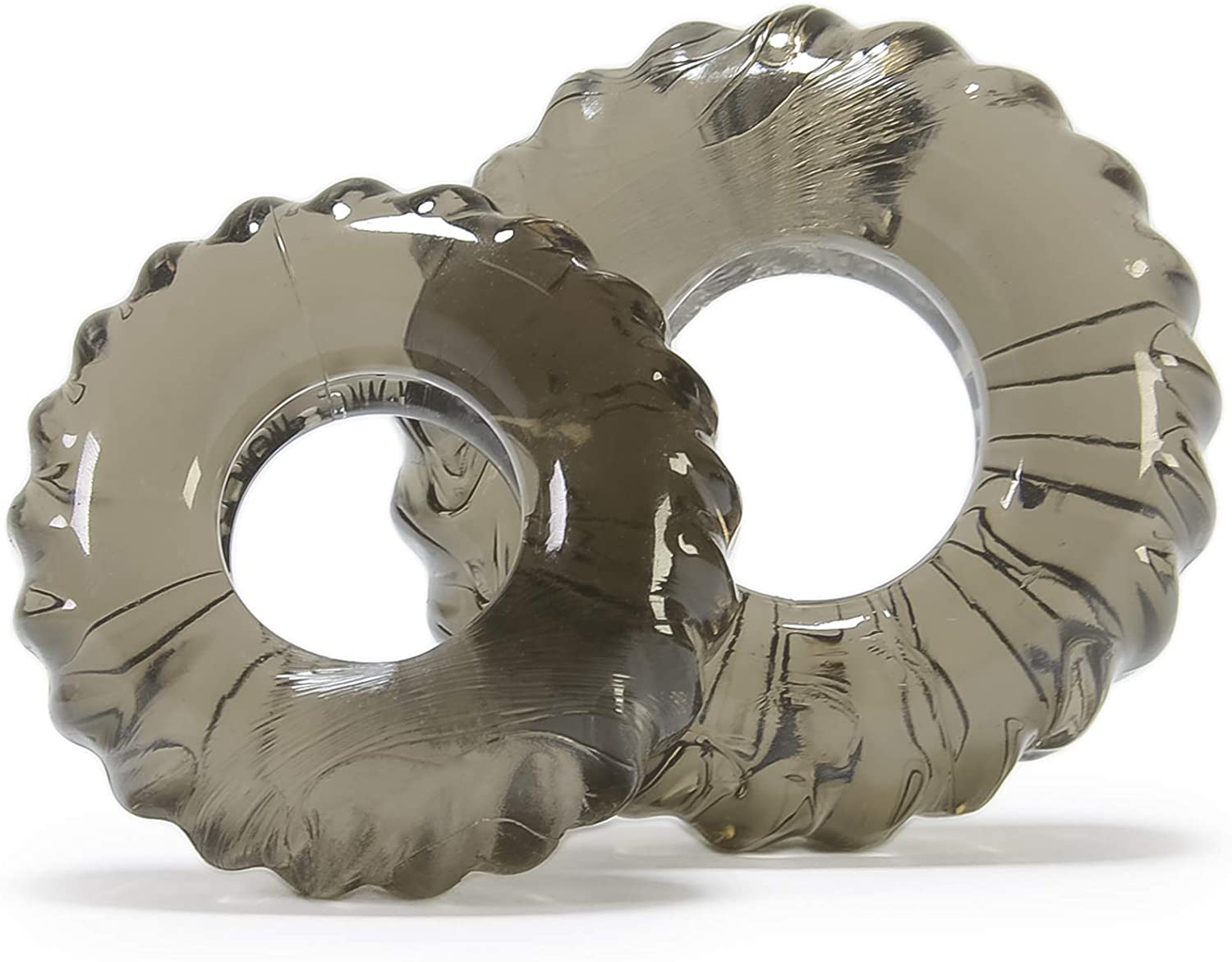 Oxballs Truckt Cock and Ball Ring, Clear, 2 Count