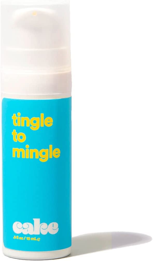Hello Cake Tingle to Mingle, Tingling Serum for Women, Enhancers Made with Natural Extracts, Warming and Cooling Gel, Pairs with Cake Sexual Wellness Line (0.5 Fl. Oz.).